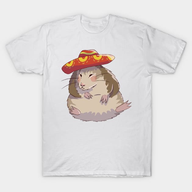 Fat rat with a hat T-Shirt by annoyingarts